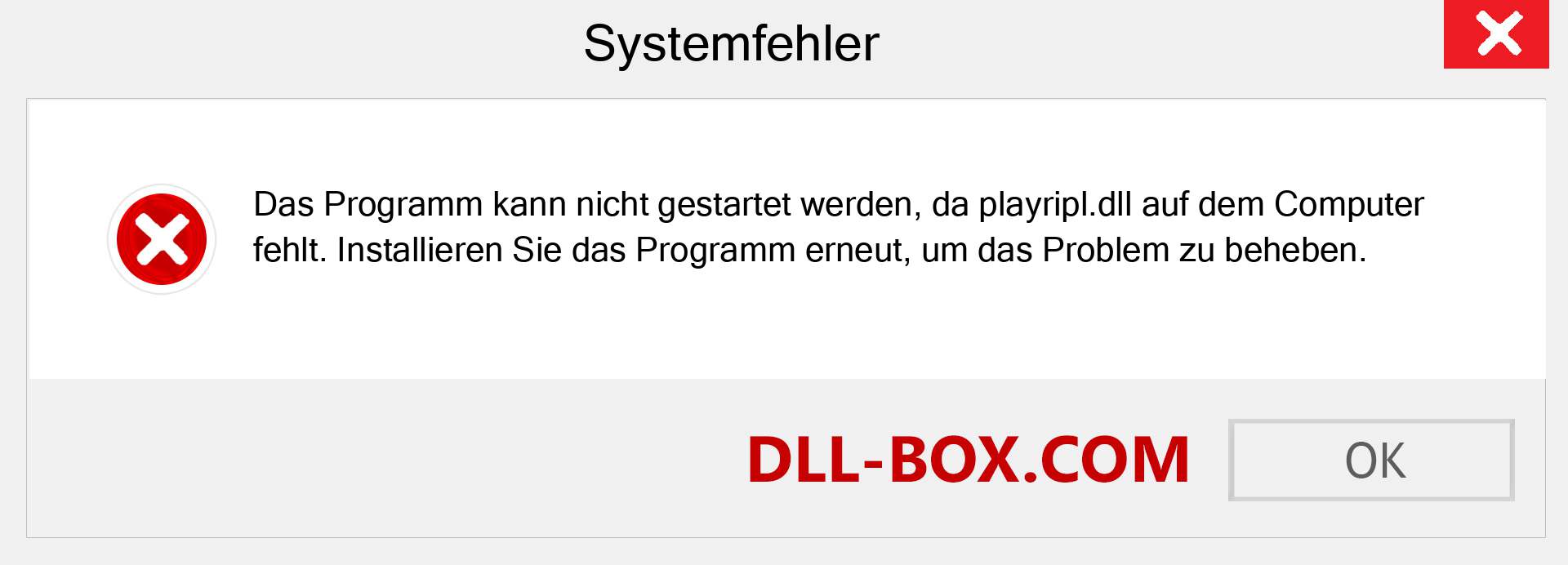 playripl.dll-Datei fehlt?. Download für Windows 7, 8, 10 - Fix playripl dll Missing Error unter Windows, Fotos, Bildern