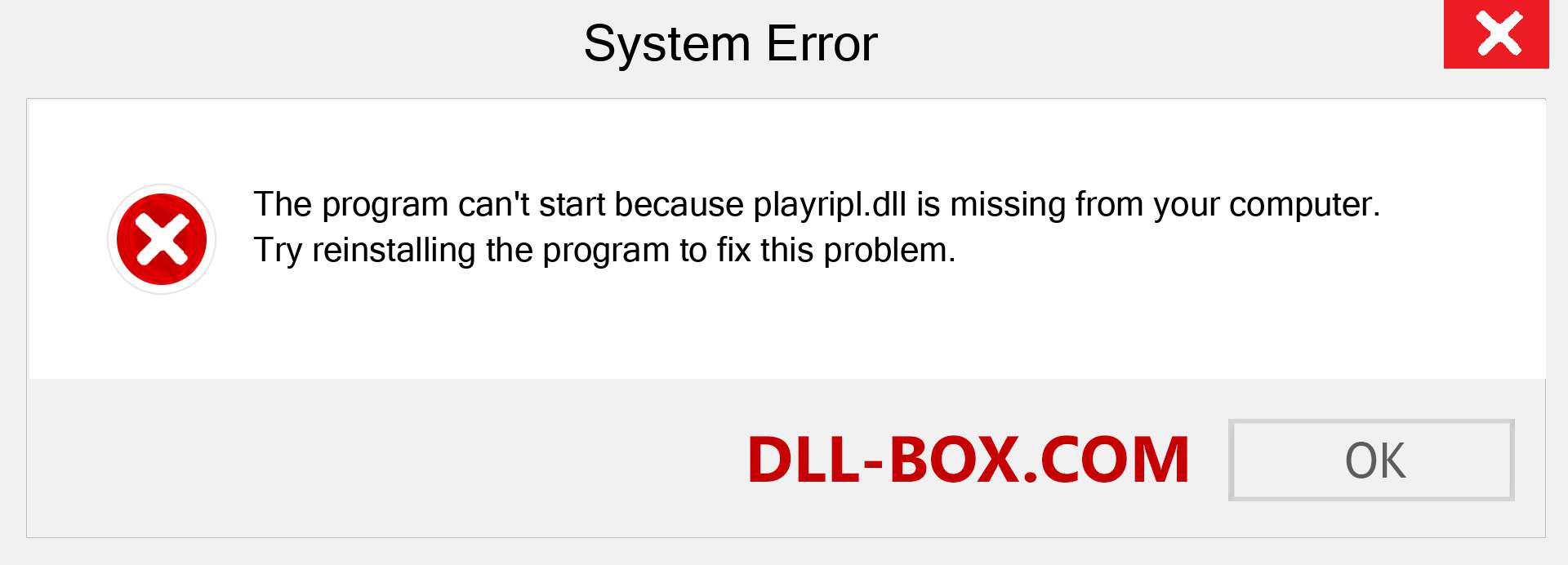  playripl.dll file is missing?. Download for Windows 7, 8, 10 - Fix  playripl dll Missing Error on Windows, photos, images